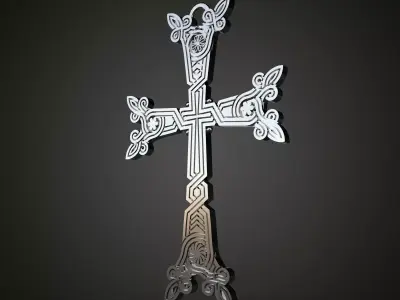 Ornamental Cross Pendant  3D print model