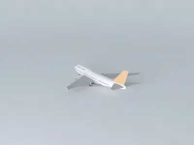 Plane in Viracopos 3D model 5
