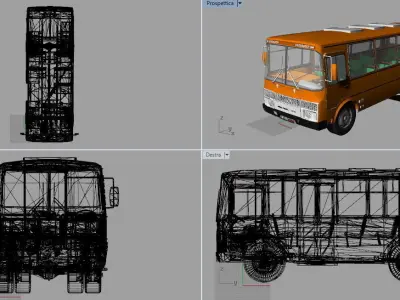 Autobus school bus Free 3D model