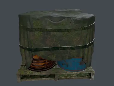 Military Material Low-poly 3D model purchase