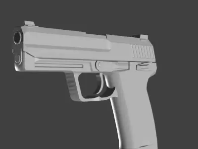 USP pistol without silencer 3D model