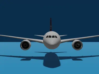 Boeing 787-9 Lufthansa 3D model  3D model