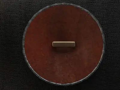 Low poly Arabic shield in 3D model Low-poly 3D model