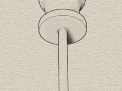 Screwdriver plastic 3D model