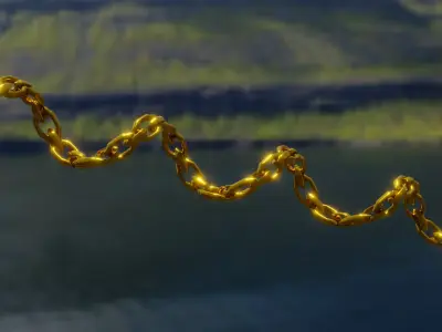 Rigged Colorable Chain Free 3D model