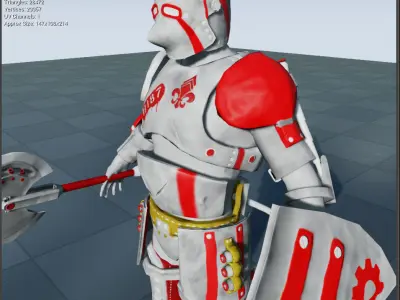 Steam-punk Knight Free low-poly 3D model