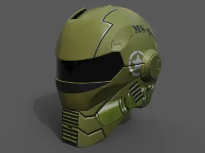 Helmet scifi military combat  Low-poly 3D model purchase