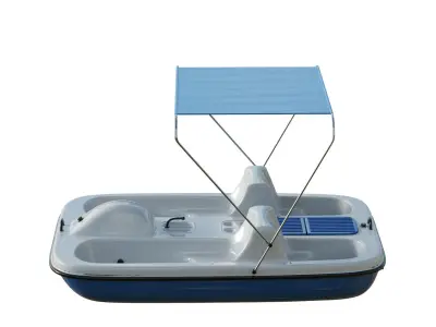 AquaNaut Pedal Boat Low-poly 3D model