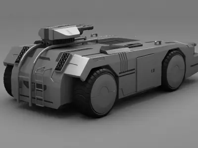 military  truck  3D model