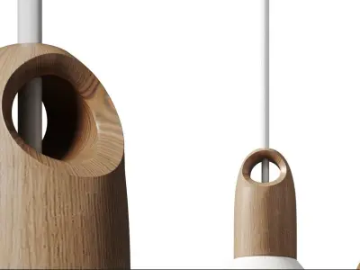 Matiere Industrial Vintage Pendant Light Low-poly 3D model