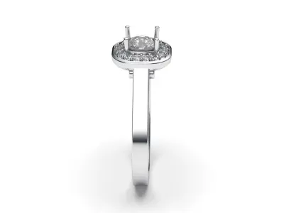 solitaire with ring sizes  8 part S96 3D print model