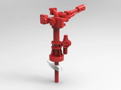 Extinguishing monitor for rescue cruisers Typ A 3D print model