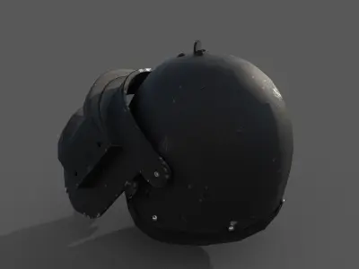 Military  helmet low poly Low-poly 3D model Low-poly 3D model