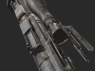 AT4  rocket launcher Low-poly 3D model