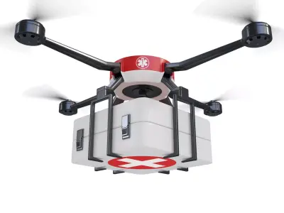 Medical Drone 3D model buy