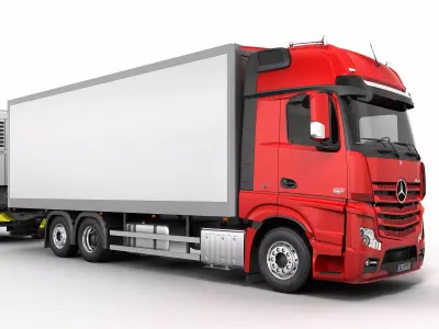 Mercedes Actros Articulated Lorry 3D model