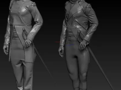 33 Medieval World at War 3D printing figures 3D print model