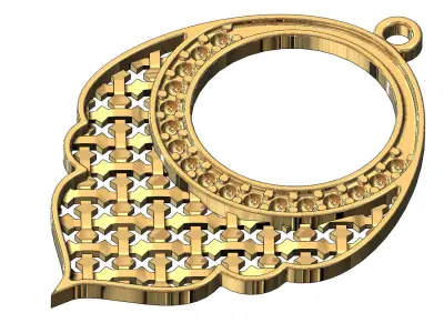 Arabic moucharabieh earrings and pendants 3D print model