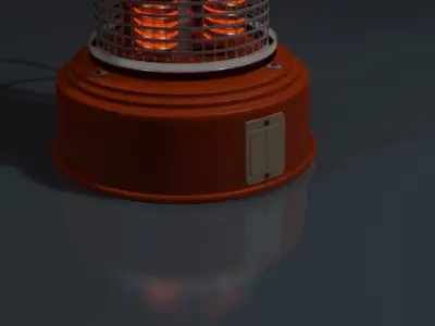 Vintage Electric Heater 3D model