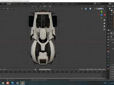 rocket league 3D model model FREE HotShot Free low-poly 3D model