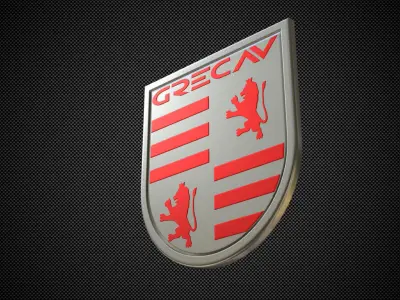 grecav logo 3D model