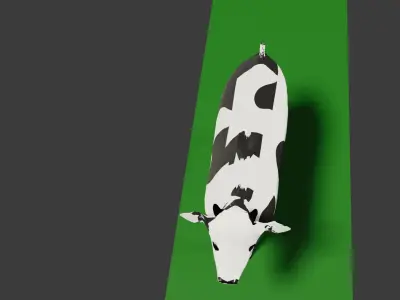 Indian Cow Free low-poly 3D model