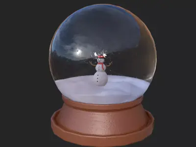 Snow Globe  Low-poly 3D model