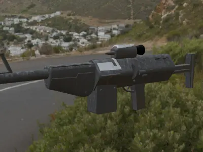 DH-17 blaster rifle 3D model