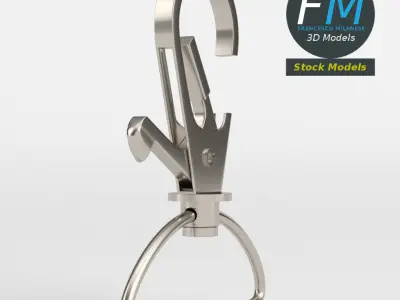 Badge clip 2 3D model