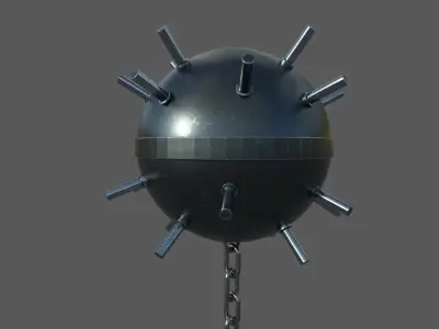 Naval Mine Low-poly 3D model Low-poly 3D model