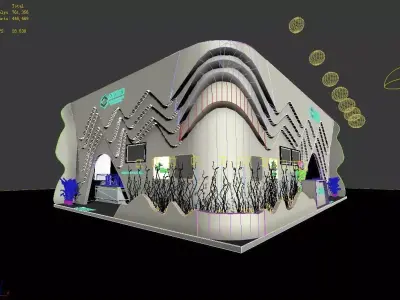 Exhibition - Area - 9X12-3DMAX2009-01 3D model