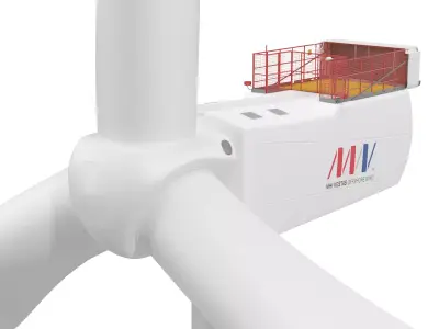 Wind Turbine Vestas V164 9 MW 3D model