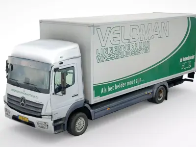 Mercedes-Benz Atego BOX 2022 Low-poly 3D model