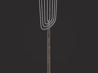 Spading Fork  Low-poly 3D model
