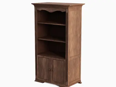 Antique Cupboard 05 Low-poly 3D model