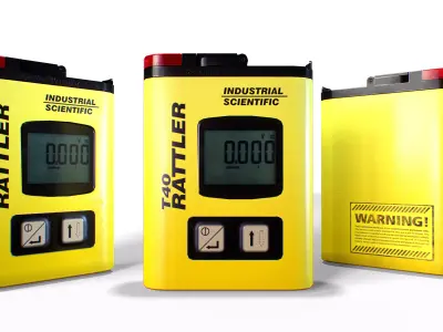 T40 Rattler Gas Detector Low-poly 3D model