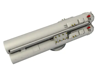 MK-32 TORPEDO TUBE 3D model