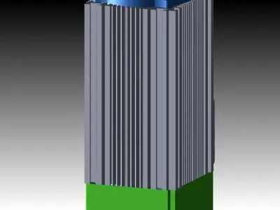 Motor E80S Free 3D model