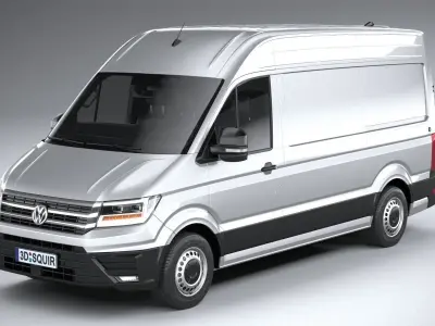 Volkswagen Crafter Medium-High Roof 2019 3D model