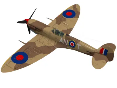 Supermarine Spitfire Mk-Vc Trop 3D model purchase