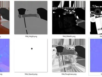 fire extinguisher Low-poly 3D model 18