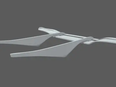 Car Spoiler Pack 01 Low-poly 3D model