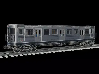 Subway train 3D model purchase