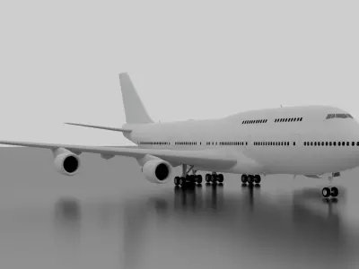 Boeing 747-400 3D model