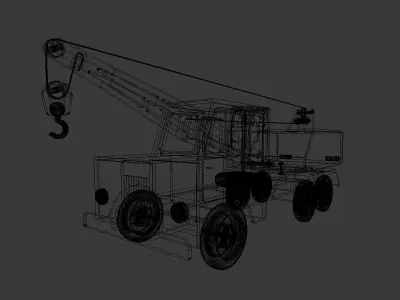 Toy truck Crane model 3D print model