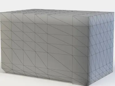 Gas station machine Low-poly 3D model