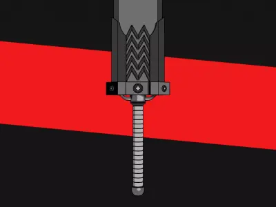 Big Sword made in blender 3D model