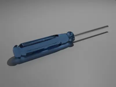 Screw drive unit  Free low-poly 3D model