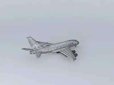 Air France Airbus A380 Free 3D model