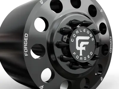 corleone front fori dually wheel   3D print model